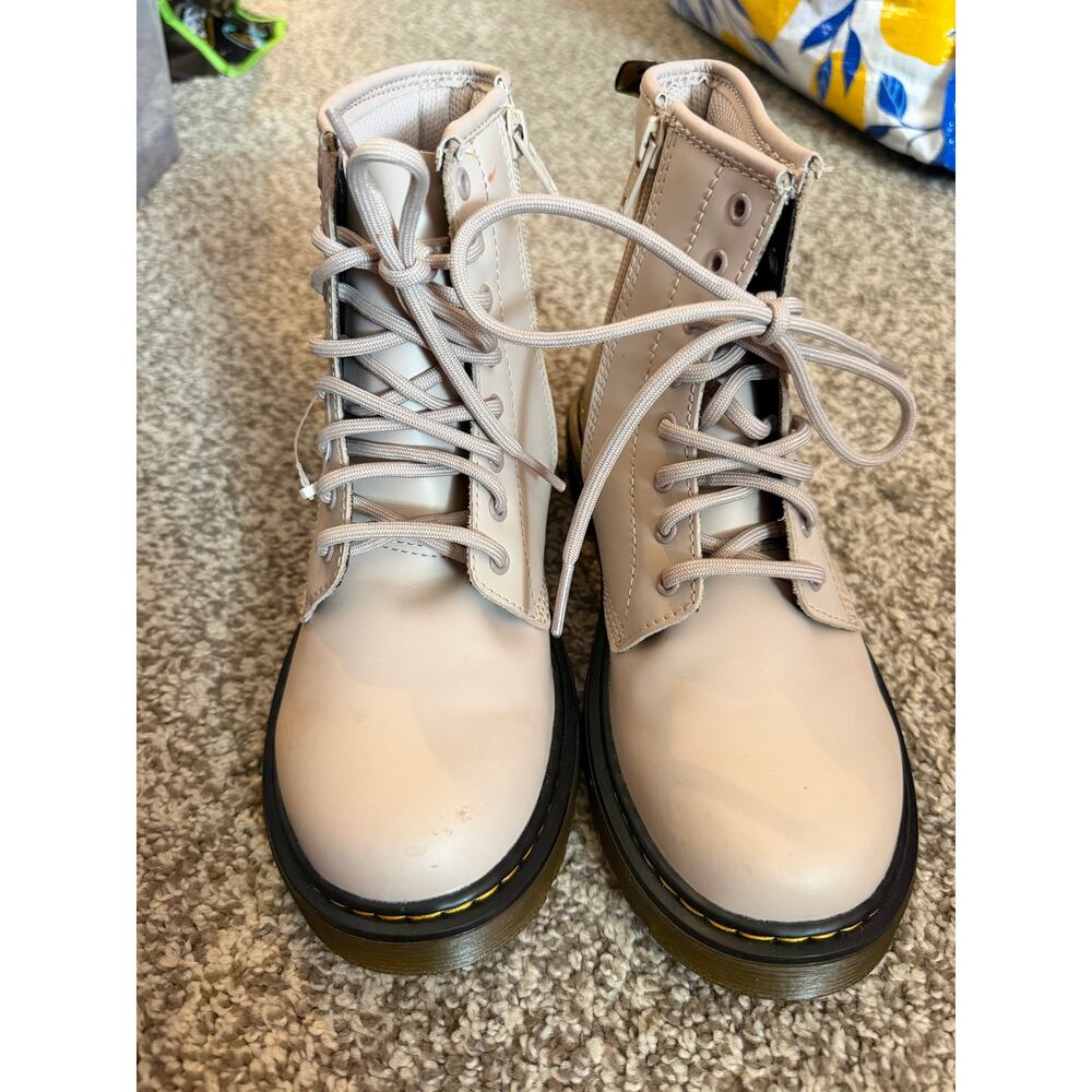 Dr. Martens Junior 1460 Boots - Size 3 US / 2 UK - Light Beige/Taupe